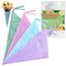 IMPRESA Reusable Bouquet Bags 4-Pack - Multi-Color, Fabric & Plastic Lined - No-Leak Flower Sleeves & Cut Flower Carrier Tote for Fresh Bouquets
